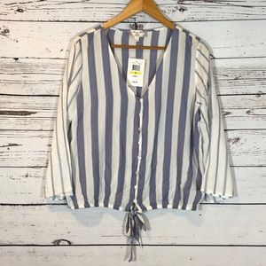 NWT Pink Rose Vintage Medium Striped Top